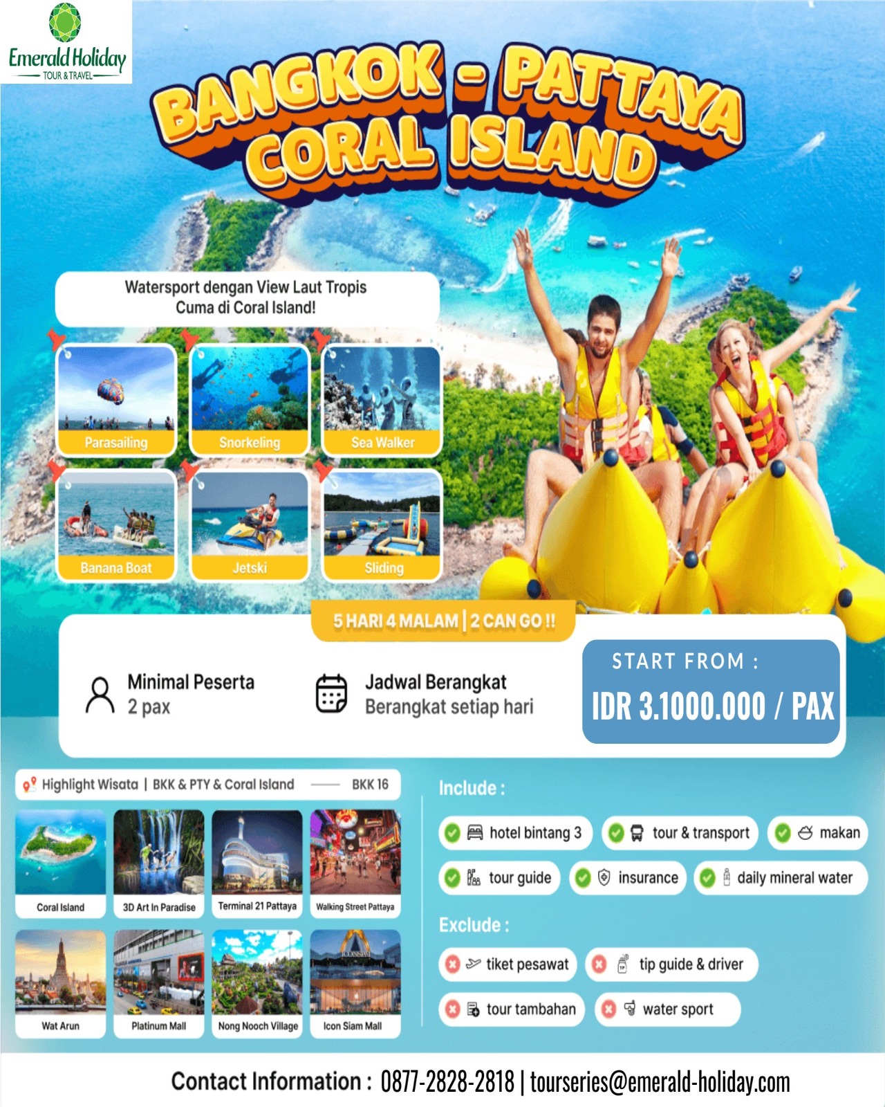 BANGKOK-PATTAYA CORAL ISLAND